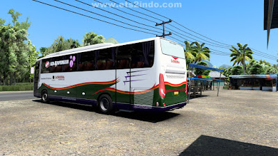 Mod Bus Euroliner Rahayu Santosa | ETS2 1.36 - 1.42