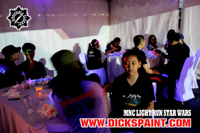 face painting uv glow dark jakarta