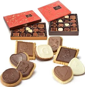 Assorted Milk Chocolate Cookies - Godiva Chocolatier Buttery Biscuits: Grocery Gift Ideas