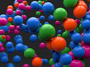 3D Colorful Reflecting Balls HD Desktop Wallpaper (reflecting colorful balls spheres hd desktop wallpaper)