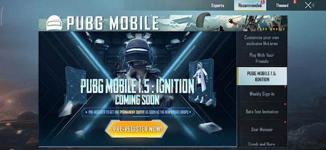 PUBG Mobile 1.5 Update global version release date revealed