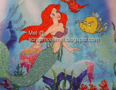 Disney's Ariel glitter art by mel