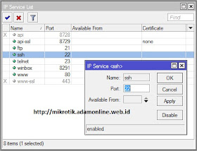 ssh mikrotik Cara Setting MikroTik Jadi SSH Tunnel Server