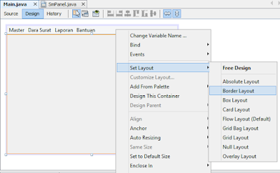 set border layout panel home