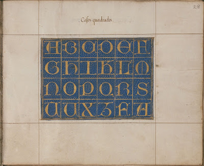 Spanish calligraphy - casos quadrados - Plimpton MS 296