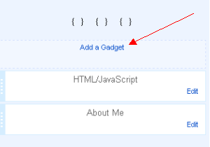 Menambah Gadget/Widget