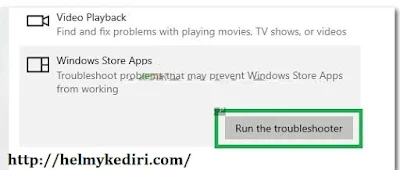 Jalankan troubleshooting diwindows