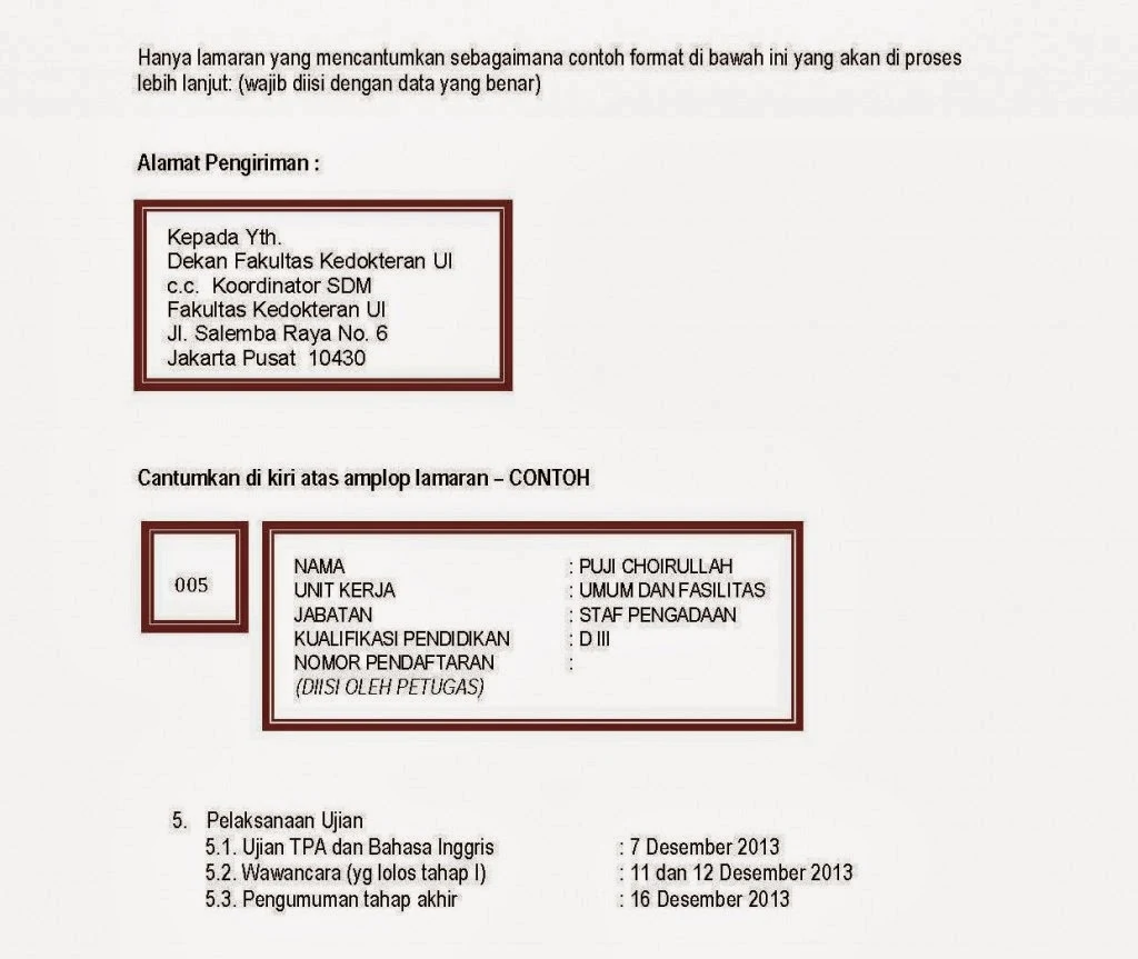 Lowongan Fakultas Kedokteran Universitas Indonesia Terbaru 2013