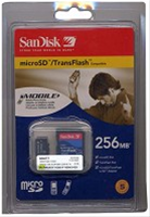 Flash Memory - 256MB Transflash Micro SD Flash