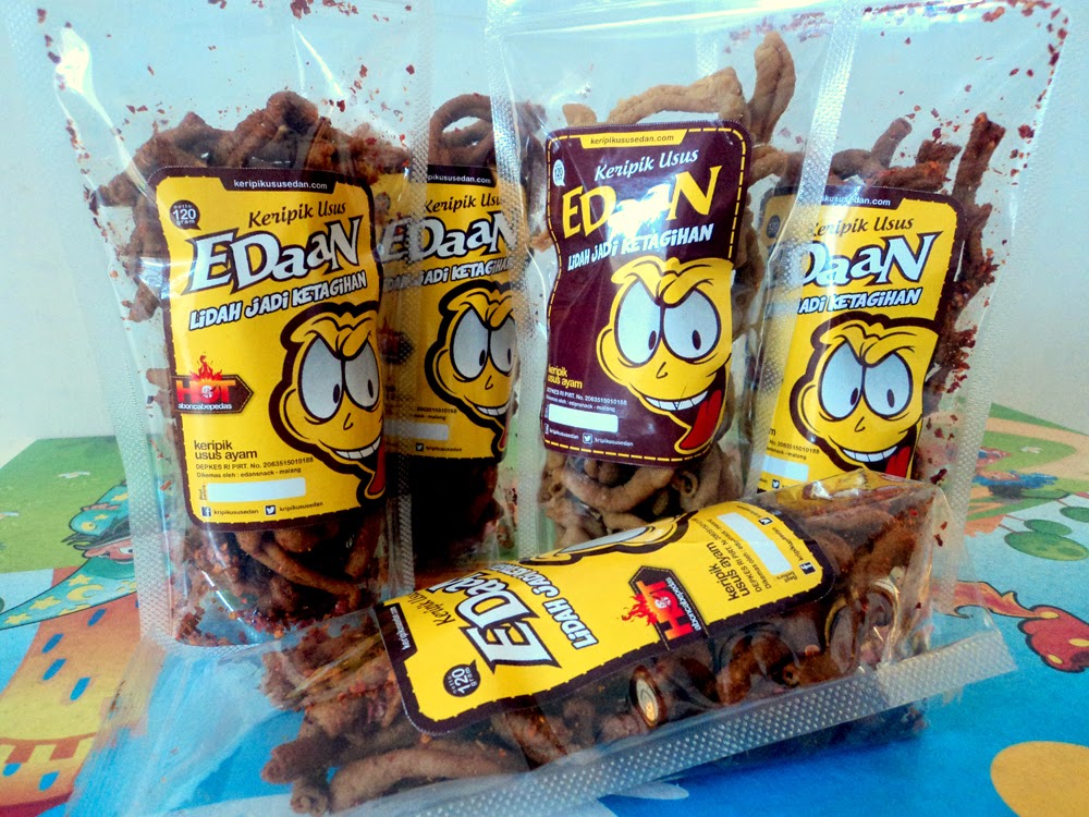 PELUANG USAHA MAKANAN RINGAN Keripik Usus Edan