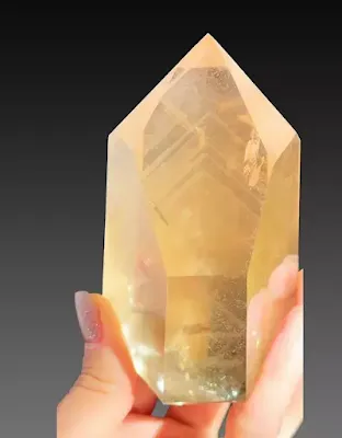 phantom citrine quartz crystal