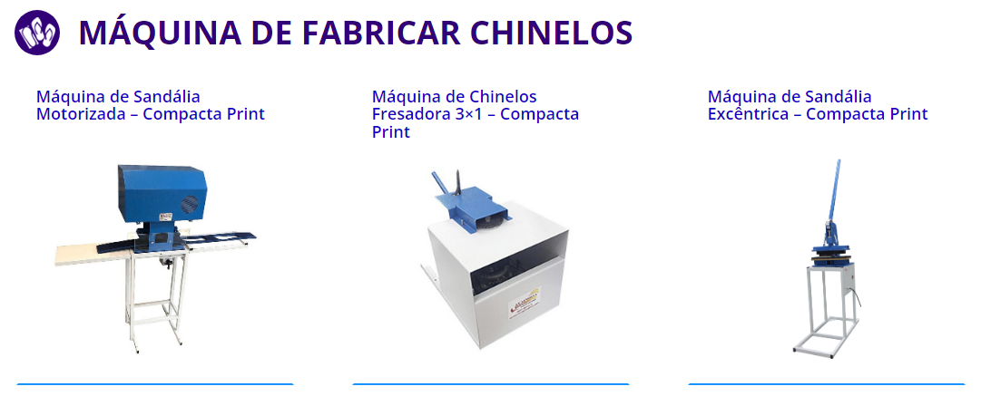 Compacta Print - Máquinas de chinelos
