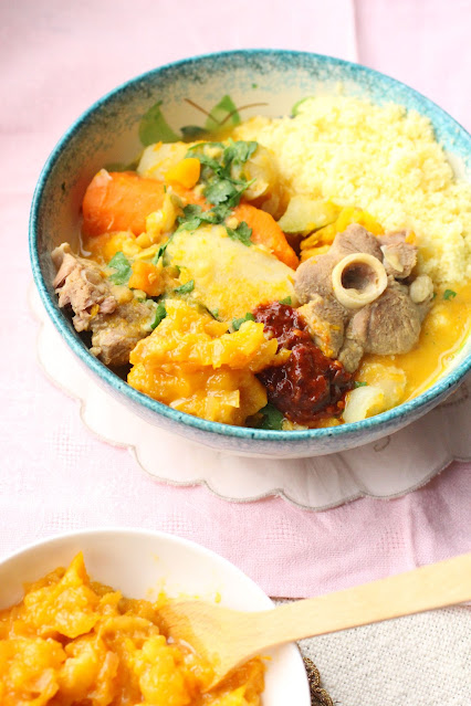 hlou confit de courge couscous