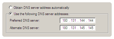 DNS Nawala, Windows