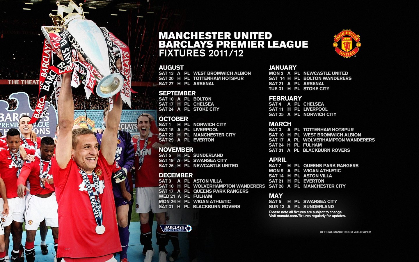 Jadual EPL Manchester United 2011 2012 Hiburan Malaya Lirik Lagu