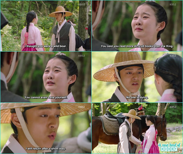 chae kyung cried a lot when prince yeok was exiled - Seven Day Queen: Episode 4 korean Drama