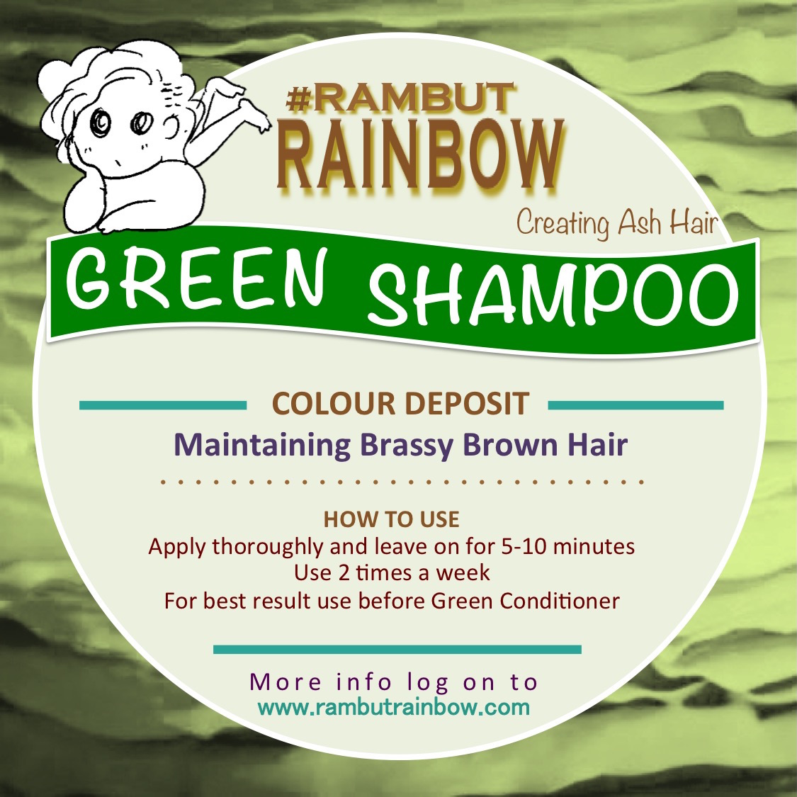 #RambutRainbow : Pengen punya ash hair? Ada Green Shampoo 