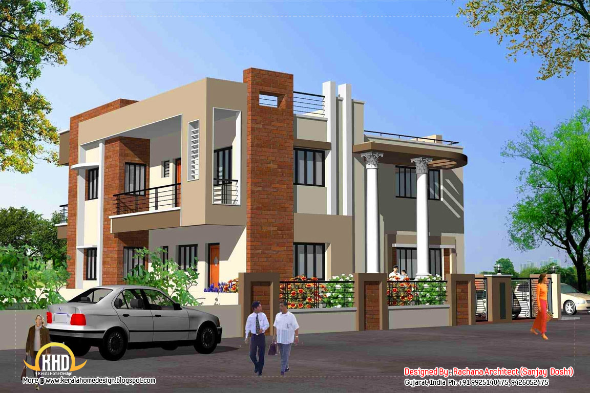 India House Design   Elevation View 1   3200 Sqft