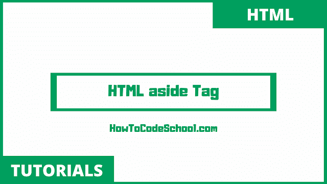 HTML aside Tag