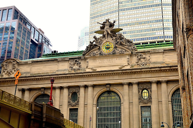 A view of the Park Ave. entrance to Grand Central Terminal.