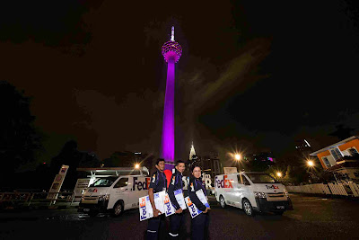 FedEx Lights Up Malaysia's Iconic Kuala Lumpur Tower To Celebrate Milestone Anniversary