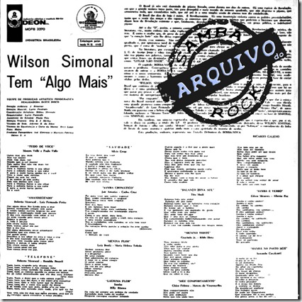 wilson simonal 1963 tem algo mais [odeon mofb 3370] b