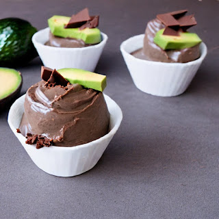 Ingredients for chocolate avocado mousse