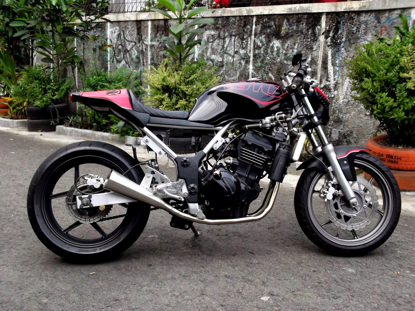 79 Kumpulan Motor Ninja Cafe Racer Modifikasi Motor