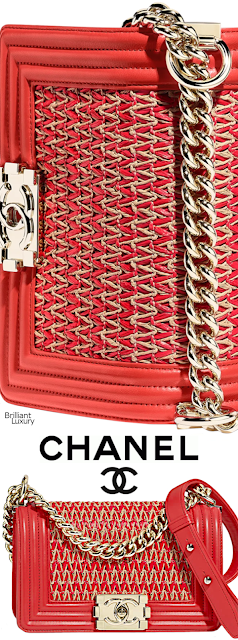 ♦Small red Chanel Boy bag #chanel #bags #red #brilliantluxury