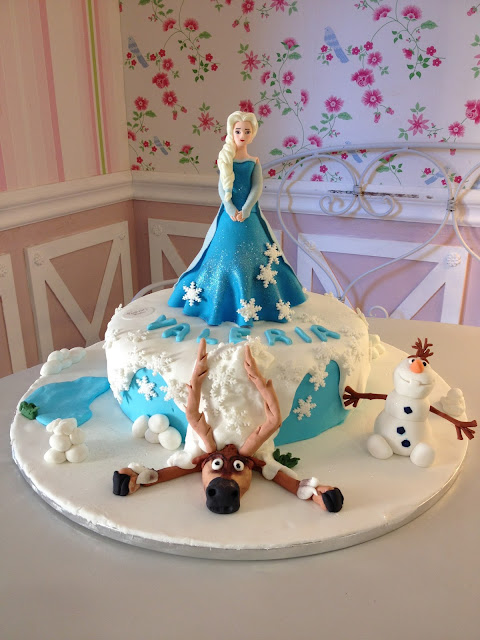 Pastel de Cumpleaños de Frozen 