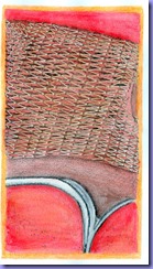 Pistol handle stitched