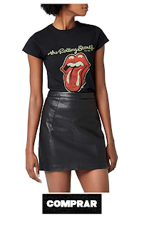  Rolling Stones Plastered Tongue Camisa para Mujer