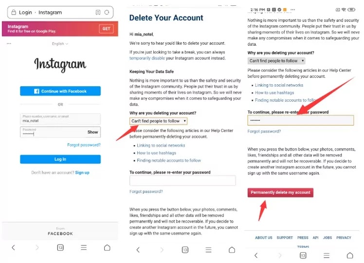 How To Delete Your Instagram Account