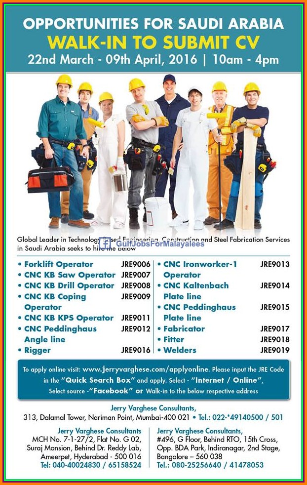 Job opportunities for KSA