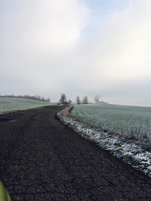 Cold poland roads