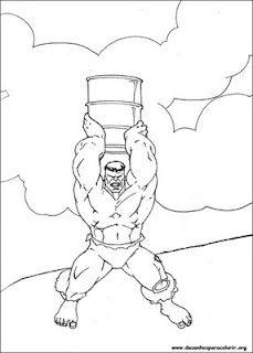 Desenhos do Hulk para imprimir