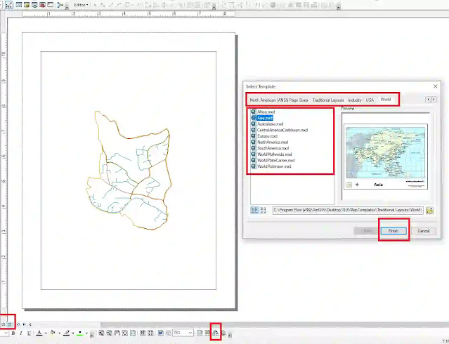 تصميم، اخراج، تخطيط و تصدير خريطة ArcGIS