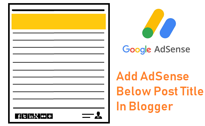 How to Add AdSense Below Post Title in Blogger with Pictures
