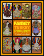 photo of: Family Turkey ART Projects via RainbowsWithinReach. Gobble.