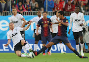 Friendly Match Manchester United vs Barcelona Paul Scholes, Vidic, Anderson, . (friendly match manchester united vs barcelona)