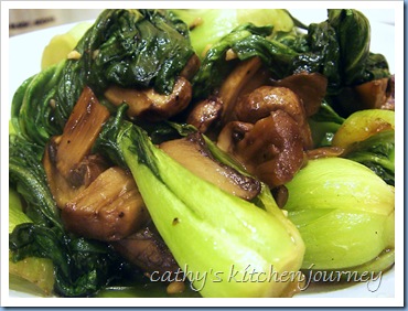 bok choy mushrooms