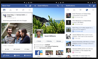 tampilan fb versi terbaru