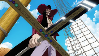 ワンピースアニメ 鷹の目 ジュラキュール・ミホーク 剣 黒刀 夜 ONE PIECE Dracule Mihawk