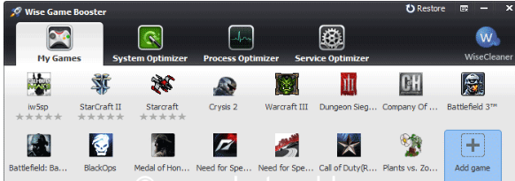 Download Gratis Wise Game Booster Utility Untuk semua OS Windows 