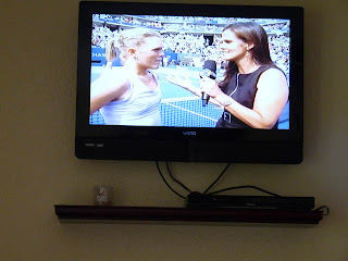 Flat screen TV with DVD player