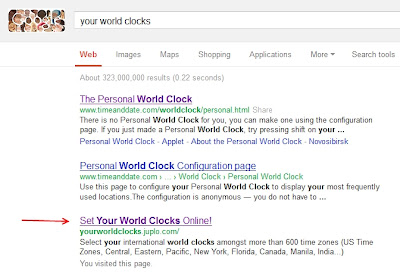 Out Of Google Sandbox - Your World Clocks