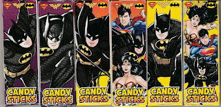 Front and back of Batman Boxes from DC Trinity Candysticks 2020