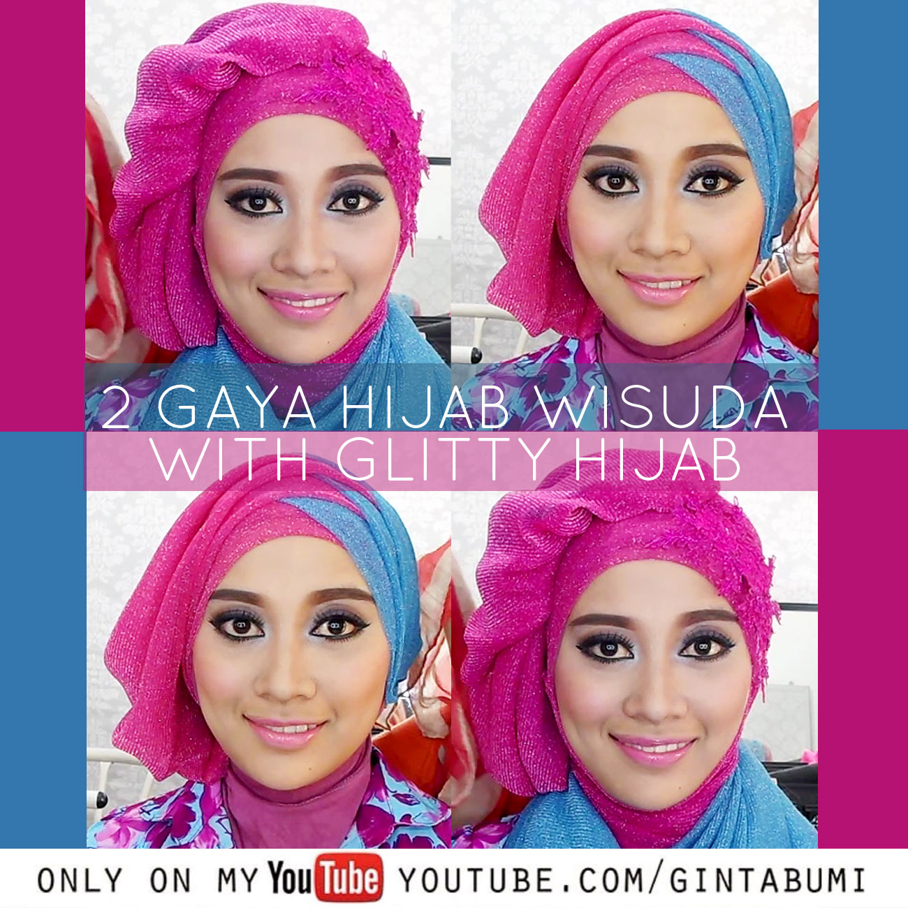 22 Foto Tutorial Hijab Layer 2 Warna Paling Baru Tutorial Hijab