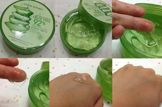 [REVIEW] NATURE REPUBLIC ALOE VERA 92% SOOTHING GEL, gel lô hội, gel lo hoi, gel nha dam, nature republic, aloe vera