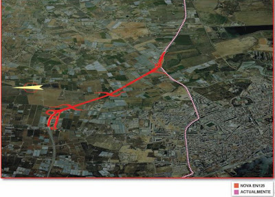 Lance de estrada que ligará a zona do Escuro (Faro) ao Rio Seco, projecto integrado no consórcio Algarve Litoral